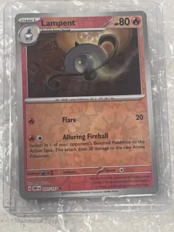 NM Obsidian Flames Lampent Reverse Holo 037/197 Pokemon TCG Card - Image 1