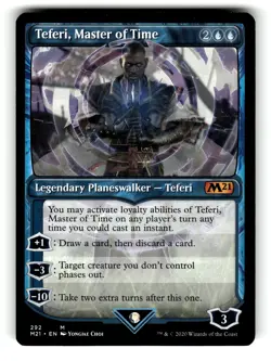 Teferi, Master of Time (Showcase) Core Set 2021 292 Near Mint - Image 1
