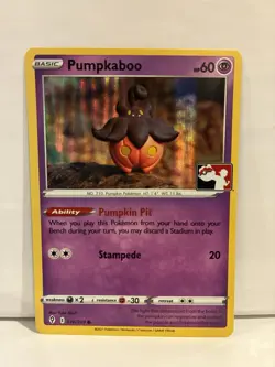 Pumpkaboo 076/203 Prize Pack Series 2 Pokemon Play! Stamp NM/LP - Image 1