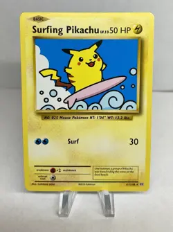 2016 Pokemon XY Evolutions Surfing Pikachu 111/108 NM MINT + - Image 1