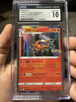 Charizard 010/071 S10b: Pokemon GO Holo (Japanese) CGC 10 TCG Card Rare Psa - Image 1