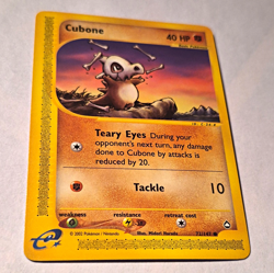 Pokemon Cubone Aquapolis 072/147 Regular Common e-Reader 40HP English 2002 - Image 1
