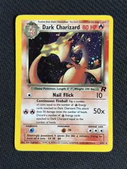 Dark Charizard 4/82 Team Rocket Holo Rare Pokemon Card 2000 - Image 2