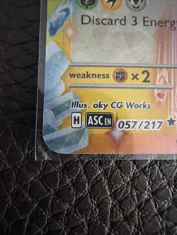 Pikachu ex 057/217 Tera Full Art Ultra Rare Holo Pokemon Near Mint - Image 2