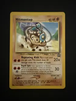 HitmonTop #37 Black Star Promo WOTC Pokemon TCG Card - Image 1
