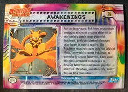 1999 Topps Pokemon The First Movie Rainbow Foil First Print Blue Logo #2 Rare - Image 2