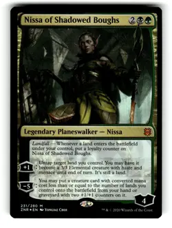 Nissa of Shadowed Boughs Zendikar Rising 231 LP FOIL - Image 1