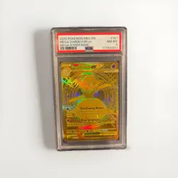 Mega Gardevoir EX 187/132 Me01: Mega Evolution Full Art Holo PSA 8 English - Image 2