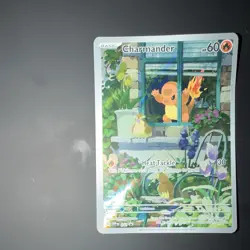 Pokemon Charmander SV Promo 044 - Creased and Edges Worn - Image 2