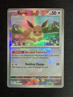 Eevee 074/131 Master Ball Reverse Holo - Pokemon S&V Prismatic Evolutions - Image 3