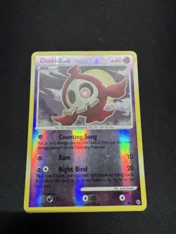 Pokemon Duskull Stormfront Reverse Holo Card Shiny - Image 2