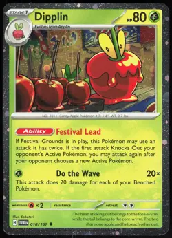 Miscellaneous Cards & Products Dipplin 018/167 Promo Pokemon (Cosmos Holo) NM/M - Image 1