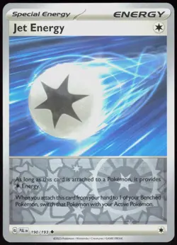 Paldea Evolved Jet Energy 190/193 Uncommon Pokemon Reverse Holo NM/M - Image 1