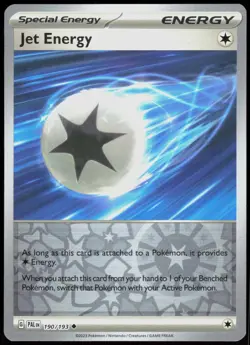 Paldea Evolved Jet Energy 190/193 Uncommon Pokemon Reverse Holo NM/M - Image 1