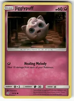 Jigglypuff 14/18 Common Detective Pikachu Pokemon Near Mint - Image 1
