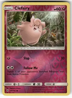 Clefairy 88/145 Common Guardians Rising Pokemon Reverse Holo Near Mint - Image 1