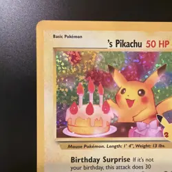 Pokemon Birthday Pikachu 24/53 Celebrations Classic Collection Holo NM - Image 2