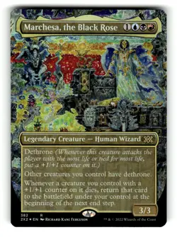 Marchesa, the Black Rose (Borderless) Double Masters 2022 382 NM FOIL - Image 1
