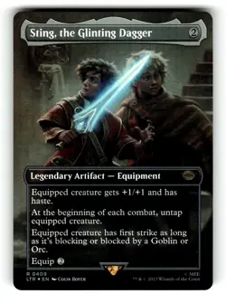 Sting, the Glinting Dagger (Borderless) Universes Beyond: The Lord of the Rings: - Image 1