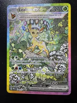 Pokemon TCG Prismatic Evolutions #144/131 Leafeon EX Special Illustration Rare - Image 1