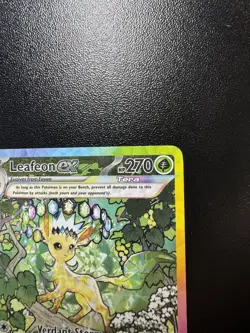 Pokemon TCG Prismatic Evolutions #144/131 Leafeon EX Special Illustration Rare - Image 4