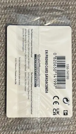 Pokemon Card Sandaconda 082/163 Gamestop Exclusive Sealed - Image 2