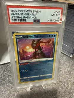 PSA Radiant Greninja Pokemon SWSH Astral Radiance Holo #046 - Image 1