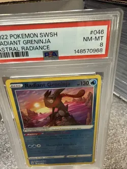 PSA Radiant Greninja Pokemon SWSH Astral Radiance Holo #046 - Image 2