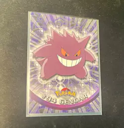 Pokemon TCG Topps Pokemon Trading Cards Gengar 94 Rare Ghost English - Image 1