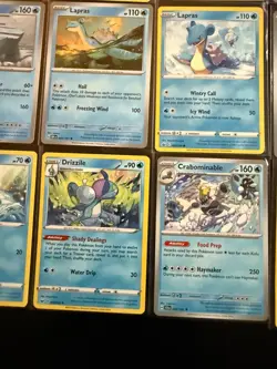 Pokemon Water Type Card Lot Reverse Holo Rare Lapras Mudkip Totodile x35 - Image 3