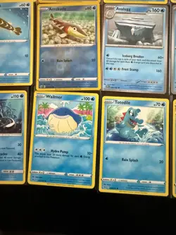 Pokemon Water Type Card Lot Reverse Holo Rare Lapras Mudkip Totodile x35 - Image 4
