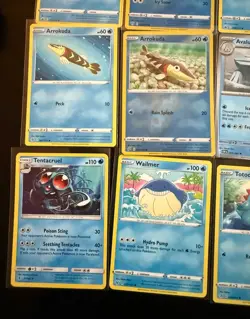Pokemon Water Type Card Lot Reverse Holo Rare Lapras Mudkip Totodile x35 - Image 5