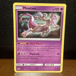 2019 Pokemon Tcg Mewtwo SM214 Black Star Promo Holo Sun And Moon NM - Image 1