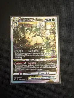 Pokemon TCG Leafeon VSTAR GG35/GG70 Crown Zenith Galarian Gallery Ultra Rare - Image 1