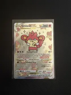 Simisear VSTAR - GG37/GG70 - Pokemon Crown Zenith Galarian Gallery Ultra Rare NM - Image 1