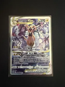Zeraora VSTAR GG43/GG70 Holo VSTAR Rare Crown Zenith Galarian Gallery Pokemon NM - Image 1
