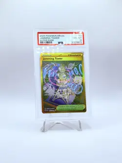 Jamming Tower 243/182 Pokemon Destined Rivals Gold Hyper Rare PSA 10 GEM MINT - Image 1