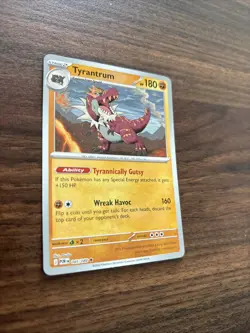 Pokemon Perfect Order Tyrantrum Reverse Holo Rare Card 045/088 NM - Image 3