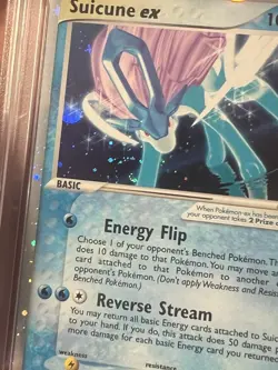 PSA 6 SWIRL NEW CERT Pokemon Suicune ex 94/95 Team Magma vs Team Aqua Holo - Image 3
