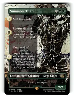 Summon: Titan (Borderless) FINAL FANTASY 373 NM FOIL - Image 1