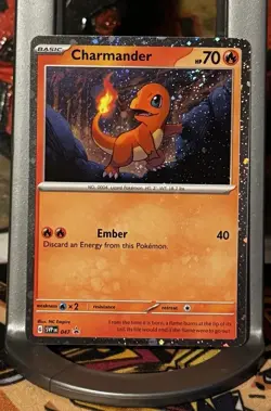 Charmander 047 Cosmos Holo Black Star Promo Pokemon SV Near Mint NM Fast Ship - Image 1