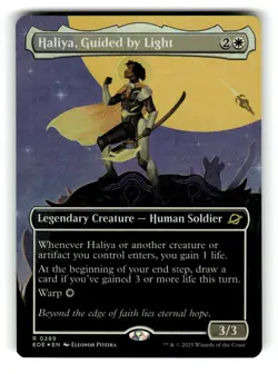 Haliya, Guided by Light (Borderless) Edge of Eternities 289 NM FOIL - Image 1
