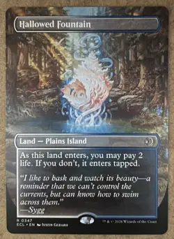 Hallowed Fountain (Borderless) - Lorwyn Eclipsed - NM MTG - Image 1