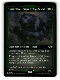 Goreclaw, Terror of Qal Sisma (Foil Etched) March of the Machine NM - Image 1