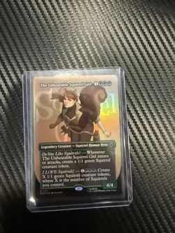 Magic The Gathering Marvel "Unbeatable Squirrel Girl" FOIL BORDERLESS MYTHIC NM - Image 3