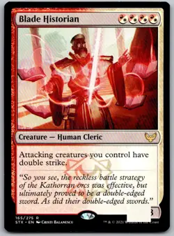 Blade Historian 165 Rare Strixhaven: School of Mages Magic: The Gathering NM - Image 1