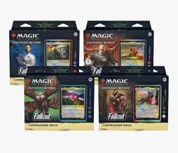 Universes Beyond: Fallout Commander Deck Display (Set of 4) MTG Magic - Image 1
