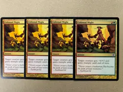 MTG 4x Colossal Might # 51 Alara Reborn Pauper Modern Magic the Gathering x4 NM - Image 1
