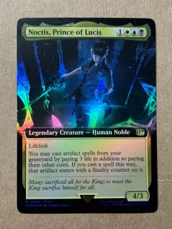 Noctis, Prince of Lucis (Extended Art) #500 MTG Final Fantasy FOIL - Image 1