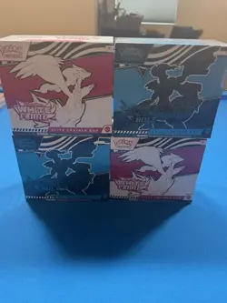 Pokemon TCG Black Bolt & White Flare ETB Lot Of 4 (2 Of Each New And Sealed) - Image 1